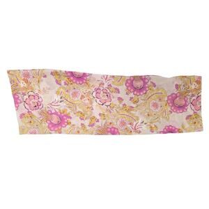 Amy Butler Soul Blossoms Floral Cotton Infinity Circle Scarf - Pink Yellow